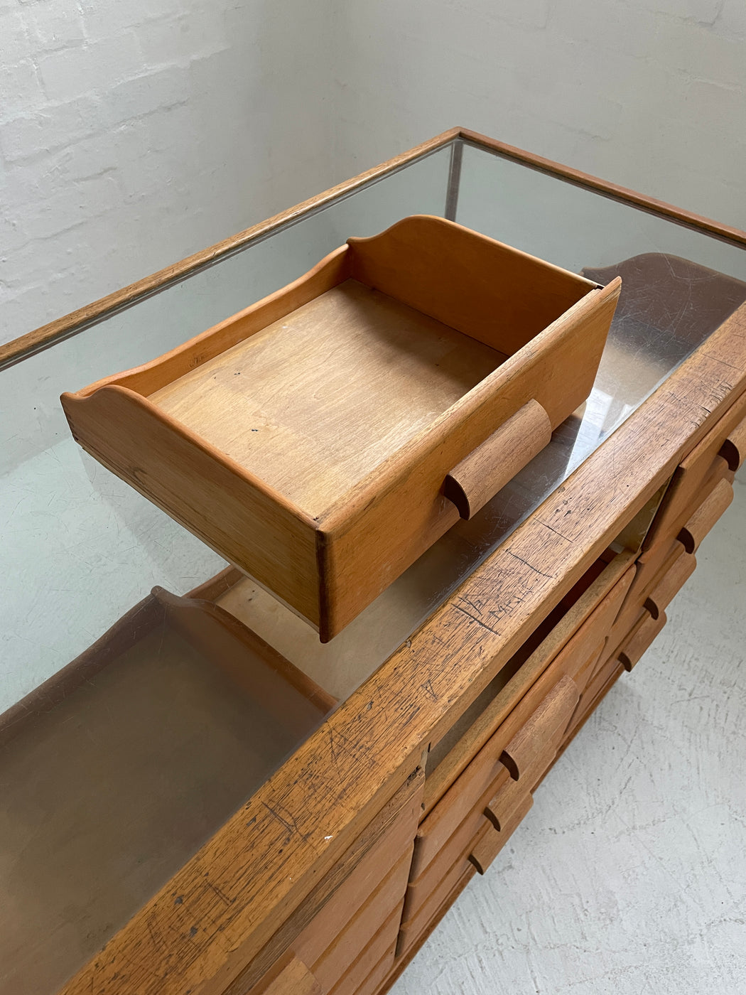 British Shop Display Cabinet/Drawers