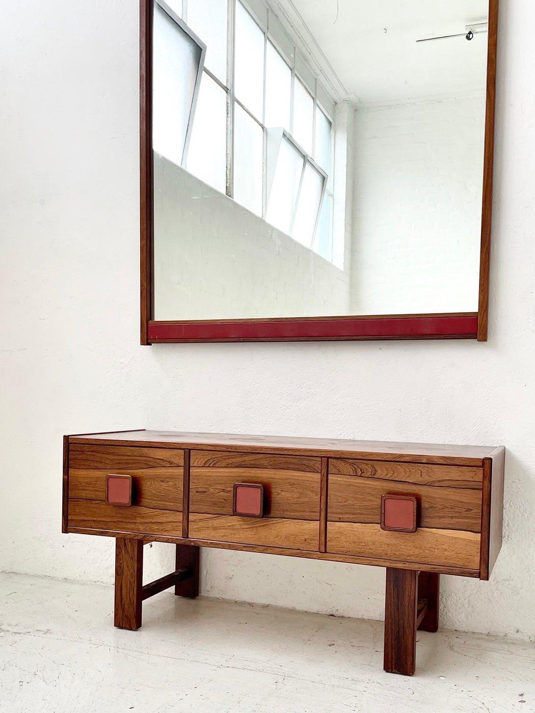 Danish Entry Dresser & Mirror