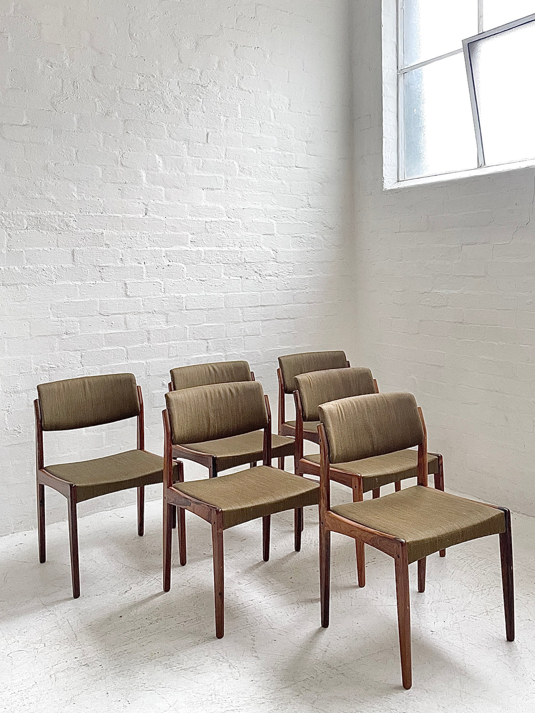 Set of Six H.W.Klein Rosewood Dining Chairs