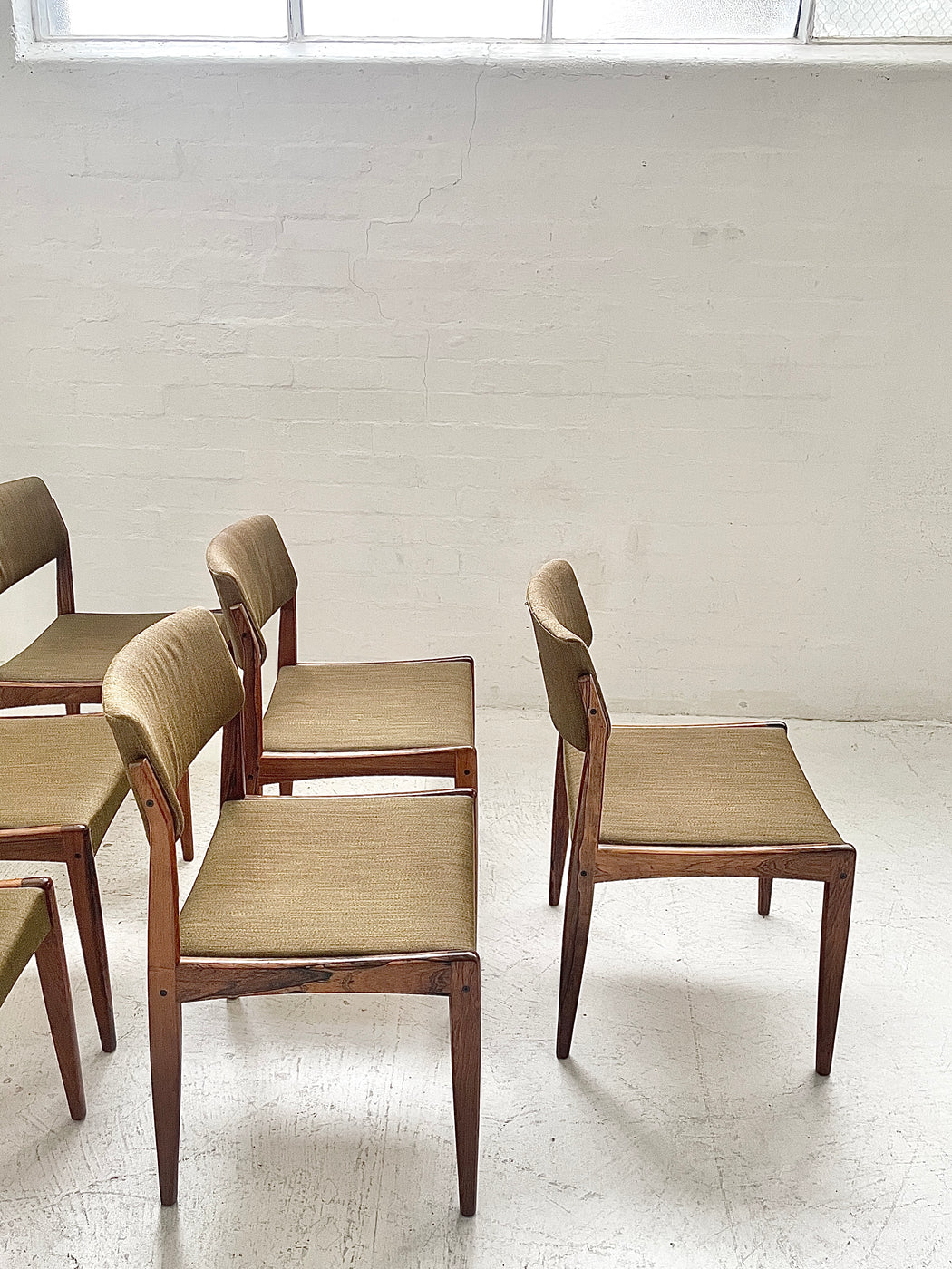 Set of Six H.W.Klein Rosewood Dining Chairs