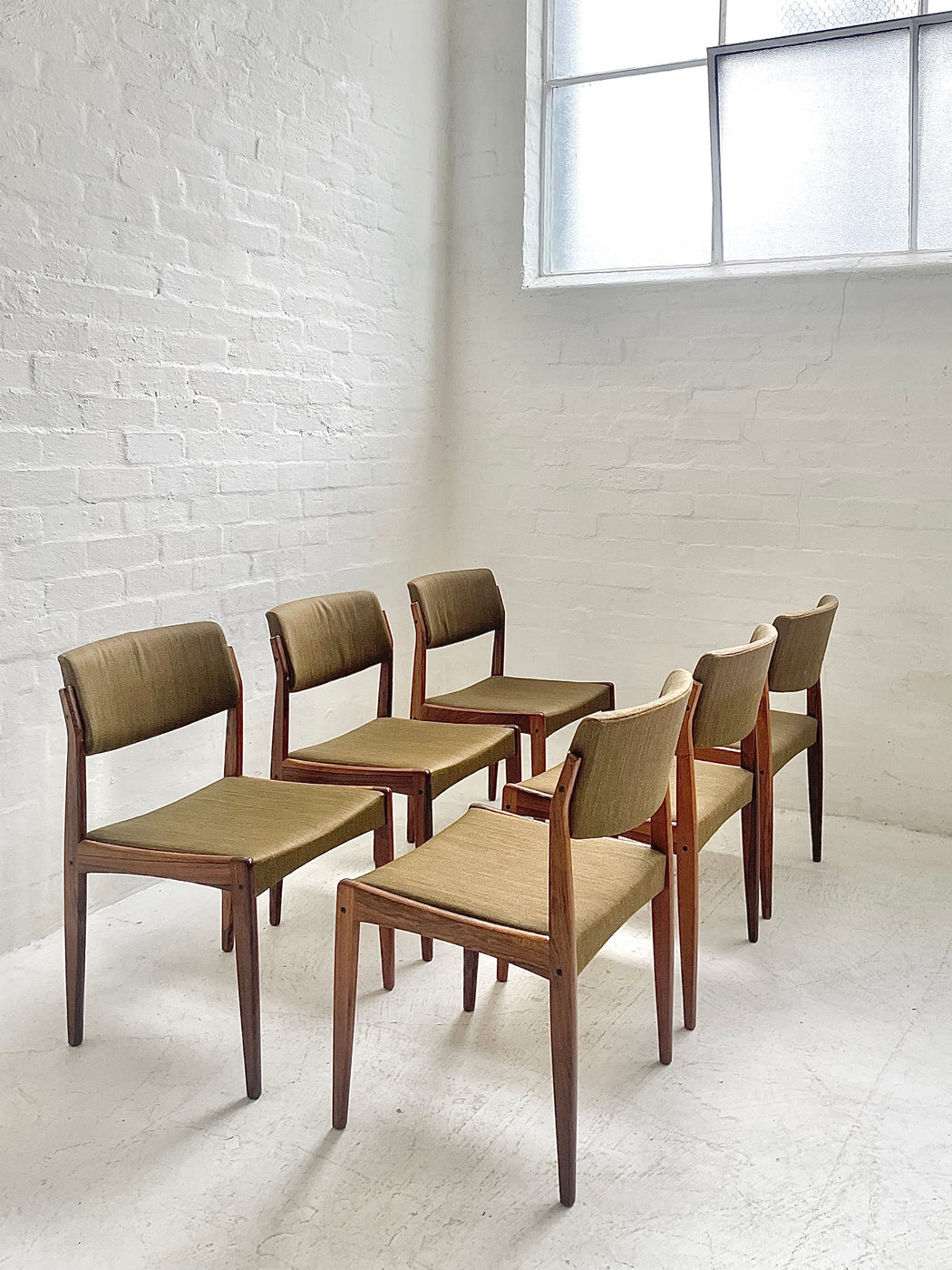 Set of Six H.W.Klein Rosewood Dining Chairs