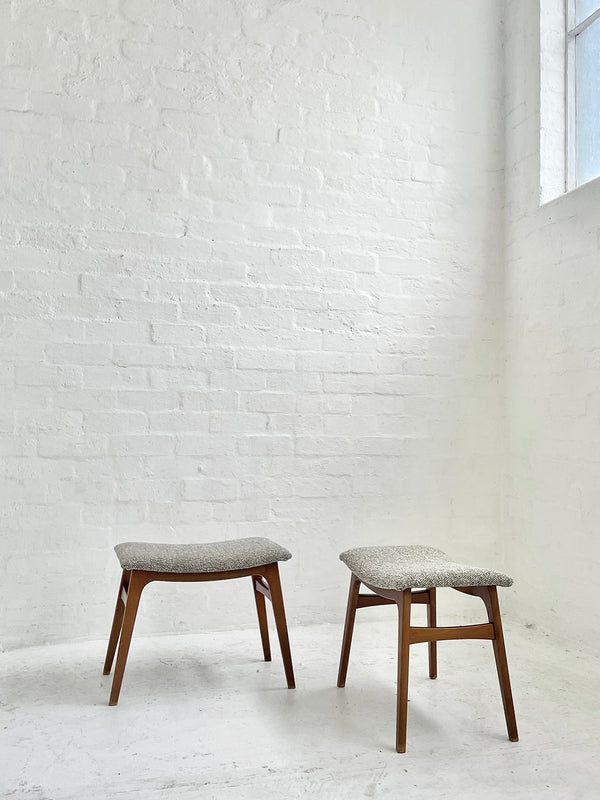 Danish Upholstered Stool