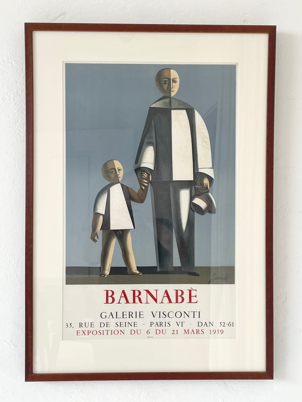 Duilio Barnabe Exhibition Poster, 1959