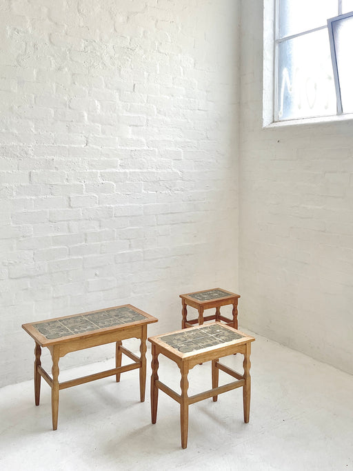 Henning Kjærnulf Tile-Topped Nesting Table