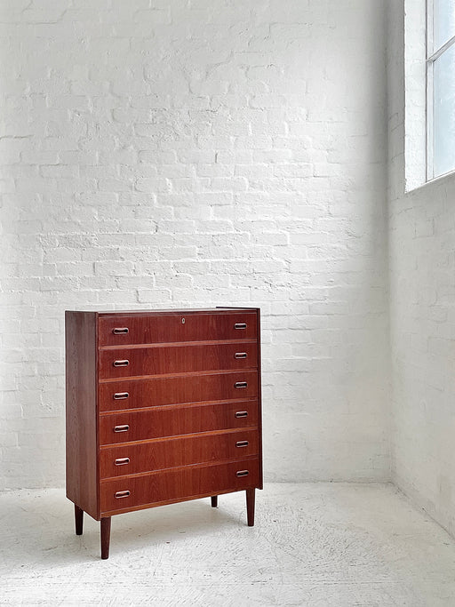 Danish Teak Tallboy Chest of Drawers