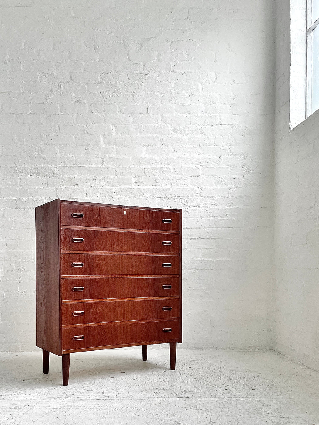 Danish Teak Tallboy Chest of Drawers