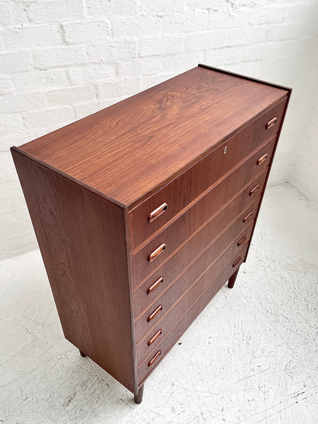 Danish Teak Tallboy Chest of Drawers