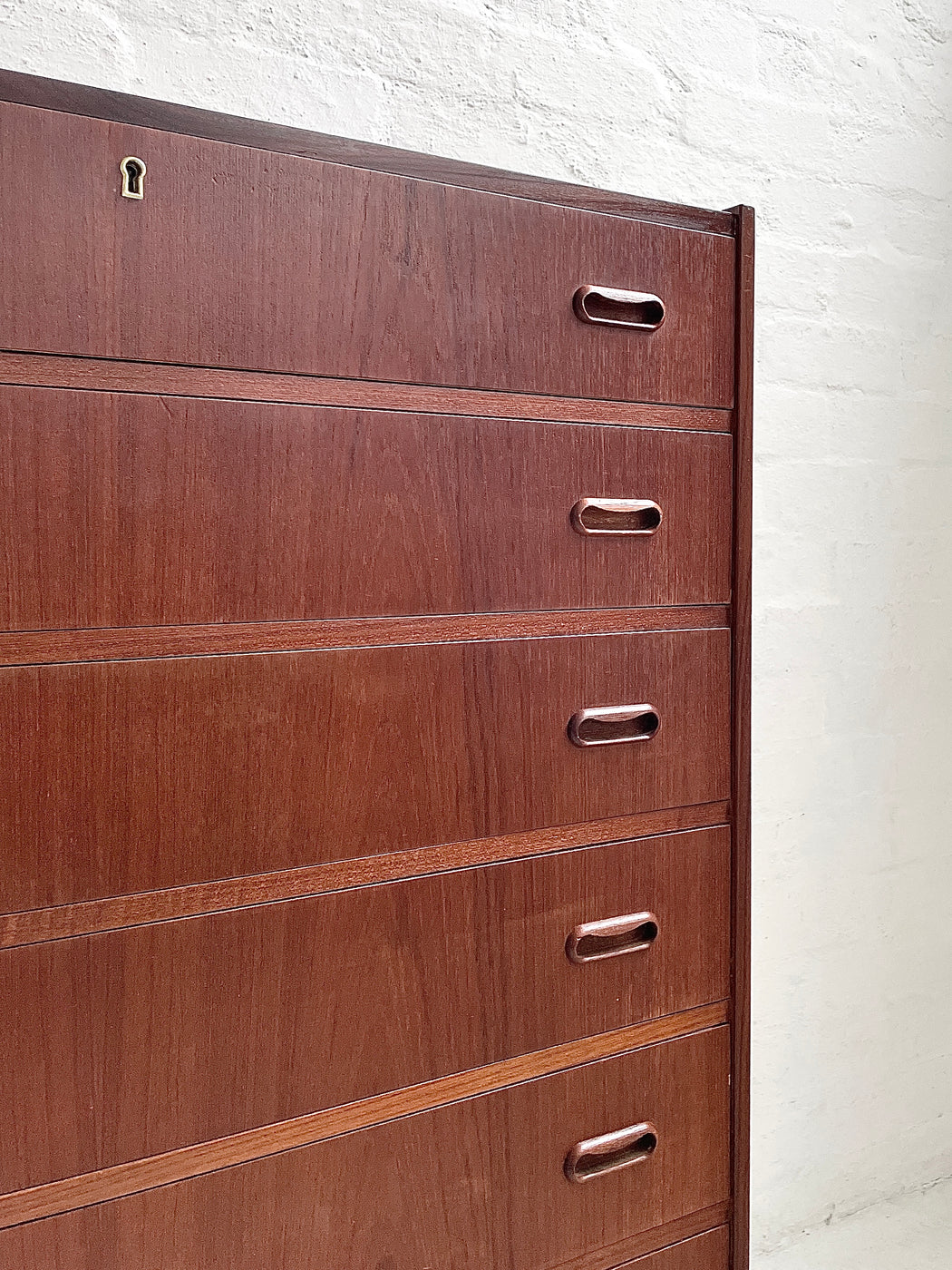 Danish Teak Tallboy Chest of Drawers