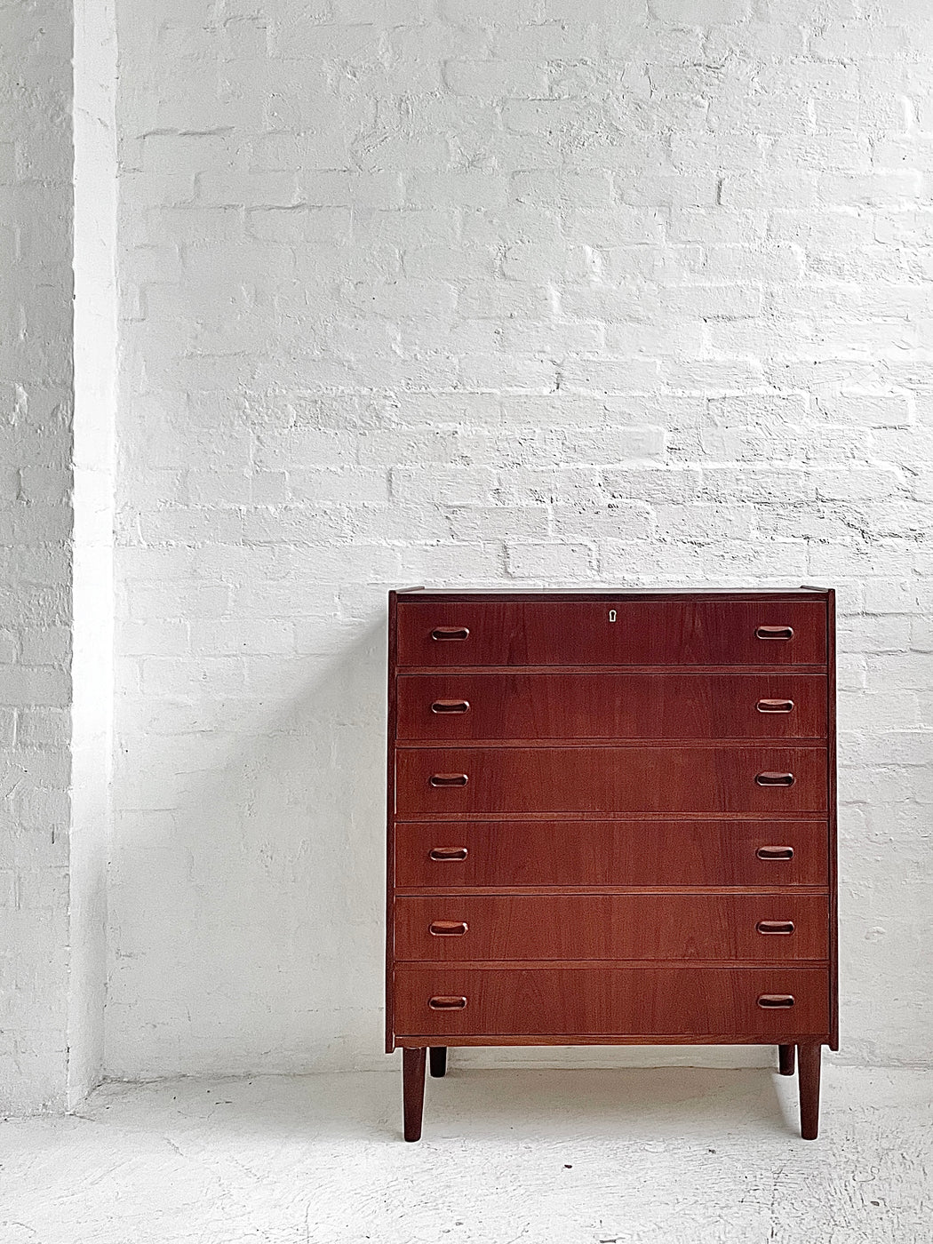 Danish Teak Tallboy Chest of Drawers