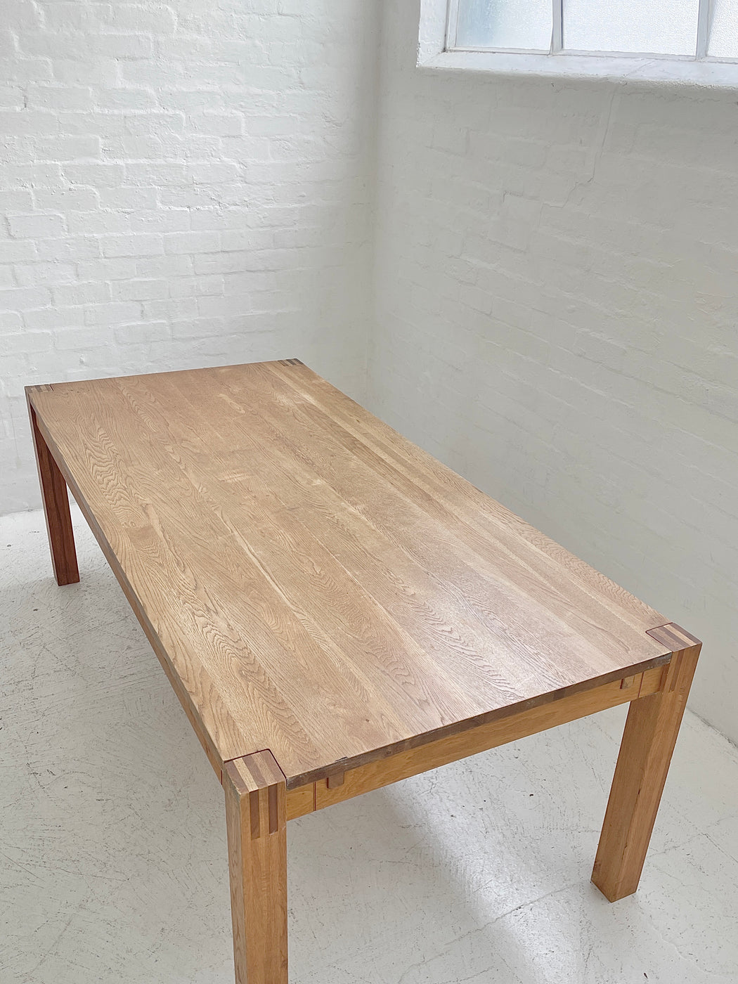 Large Solid Oak Dining Table