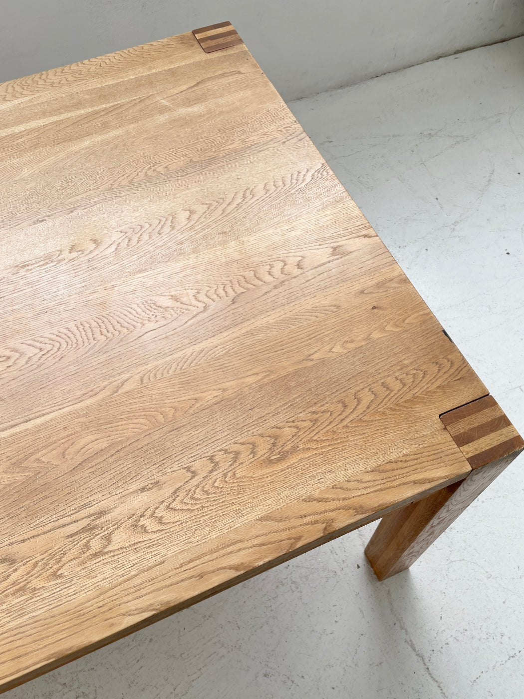 Large Solid Oak Dining Table