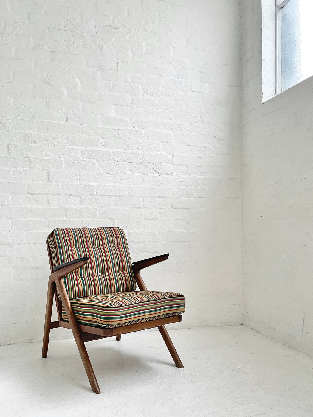 Danish 1950s Oak Easy Chair