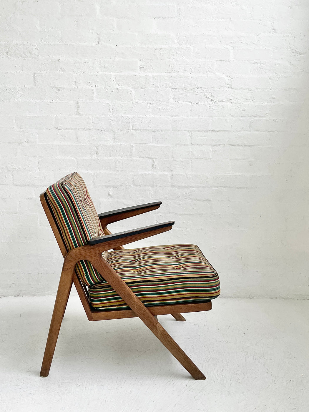 Danish 1950s Oak Easy Chair