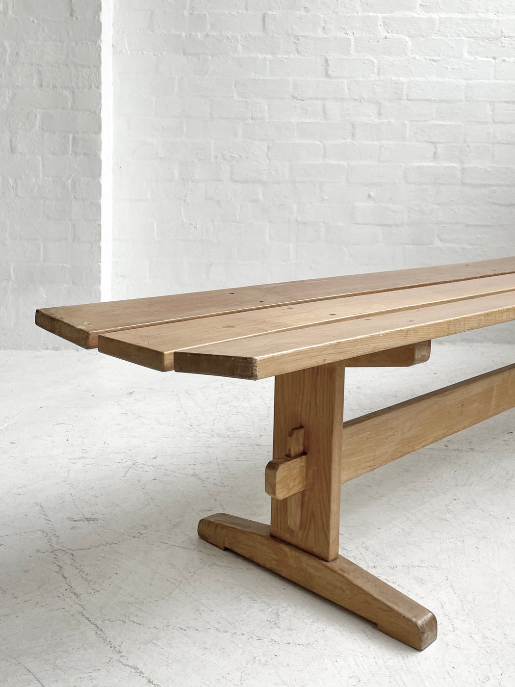 Oak 'Shaker' Bench Seat