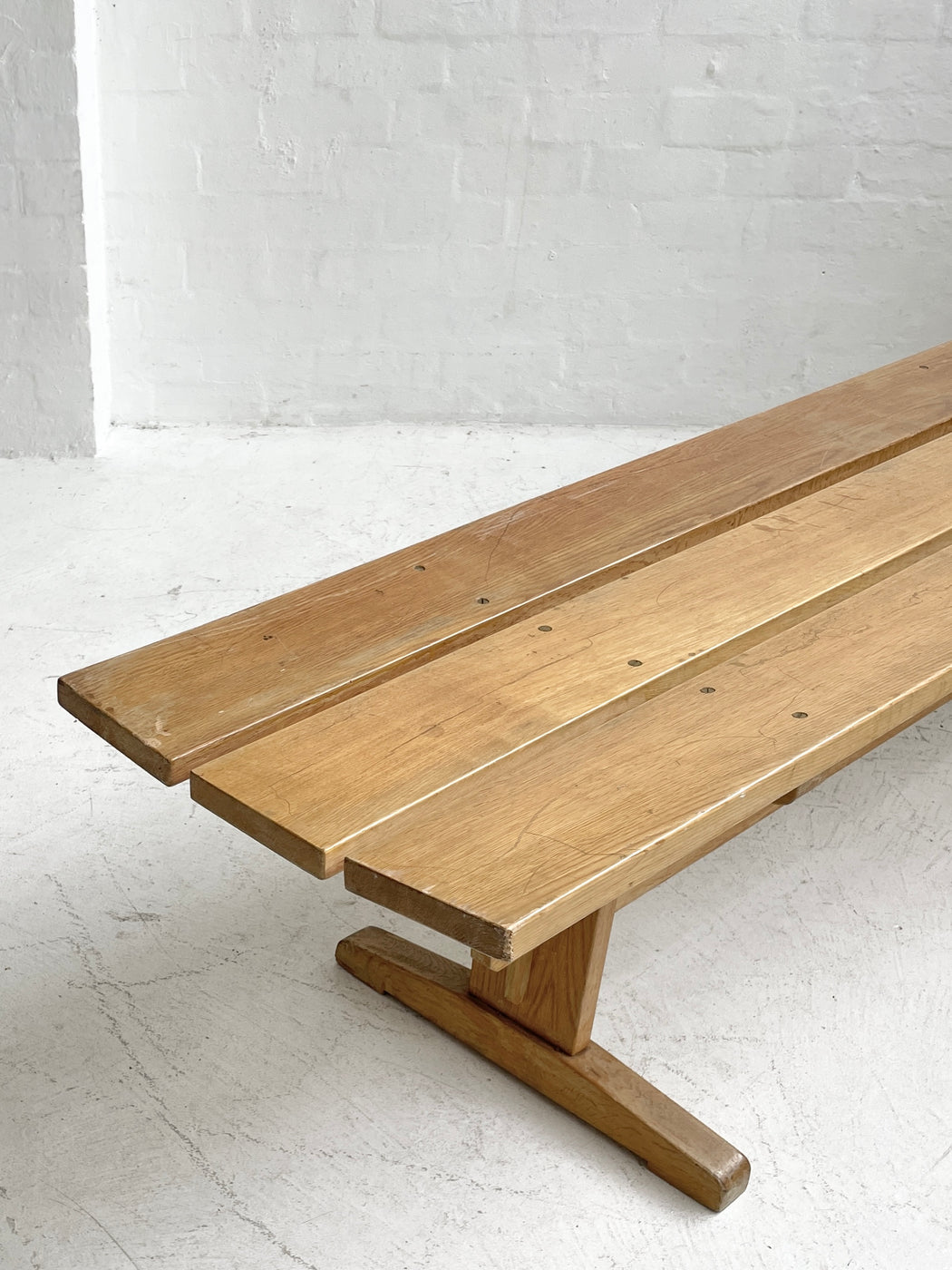 Oak 'Shaker' Bench Seat