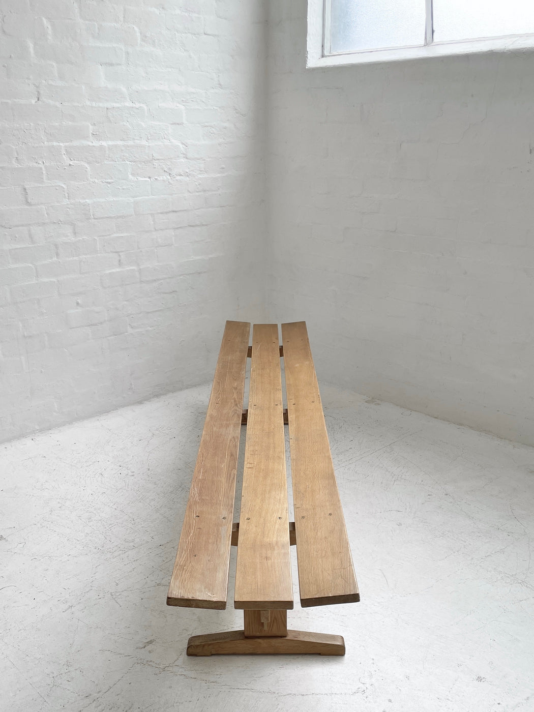 Oak 'Shaker' Bench Seat