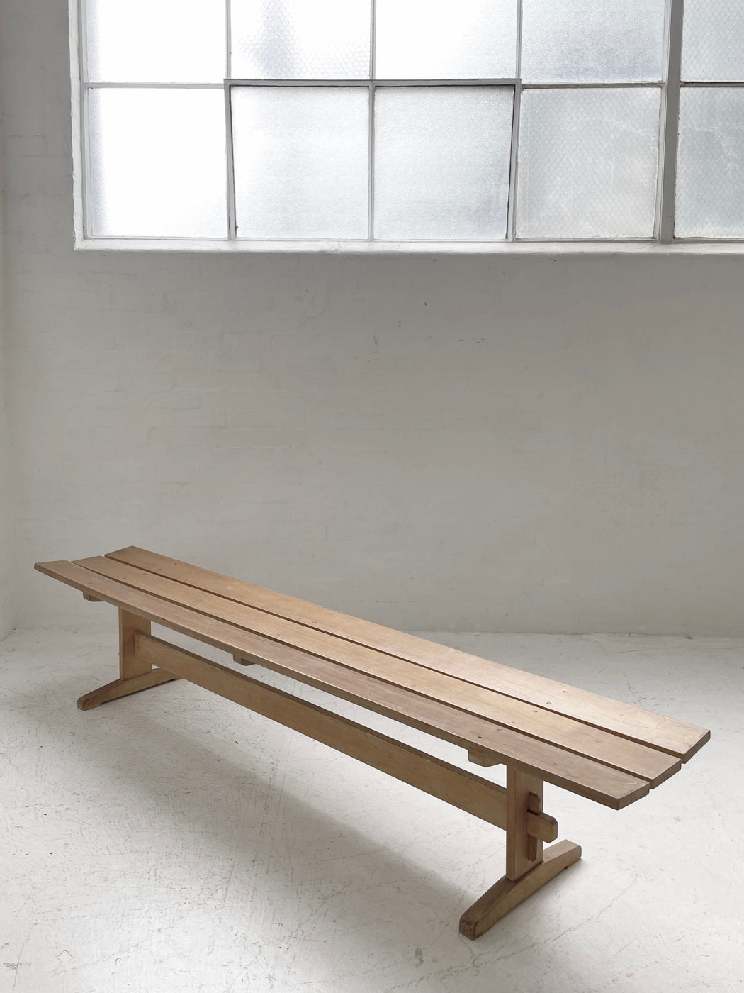 Oak 'Shaker' Bench Seat