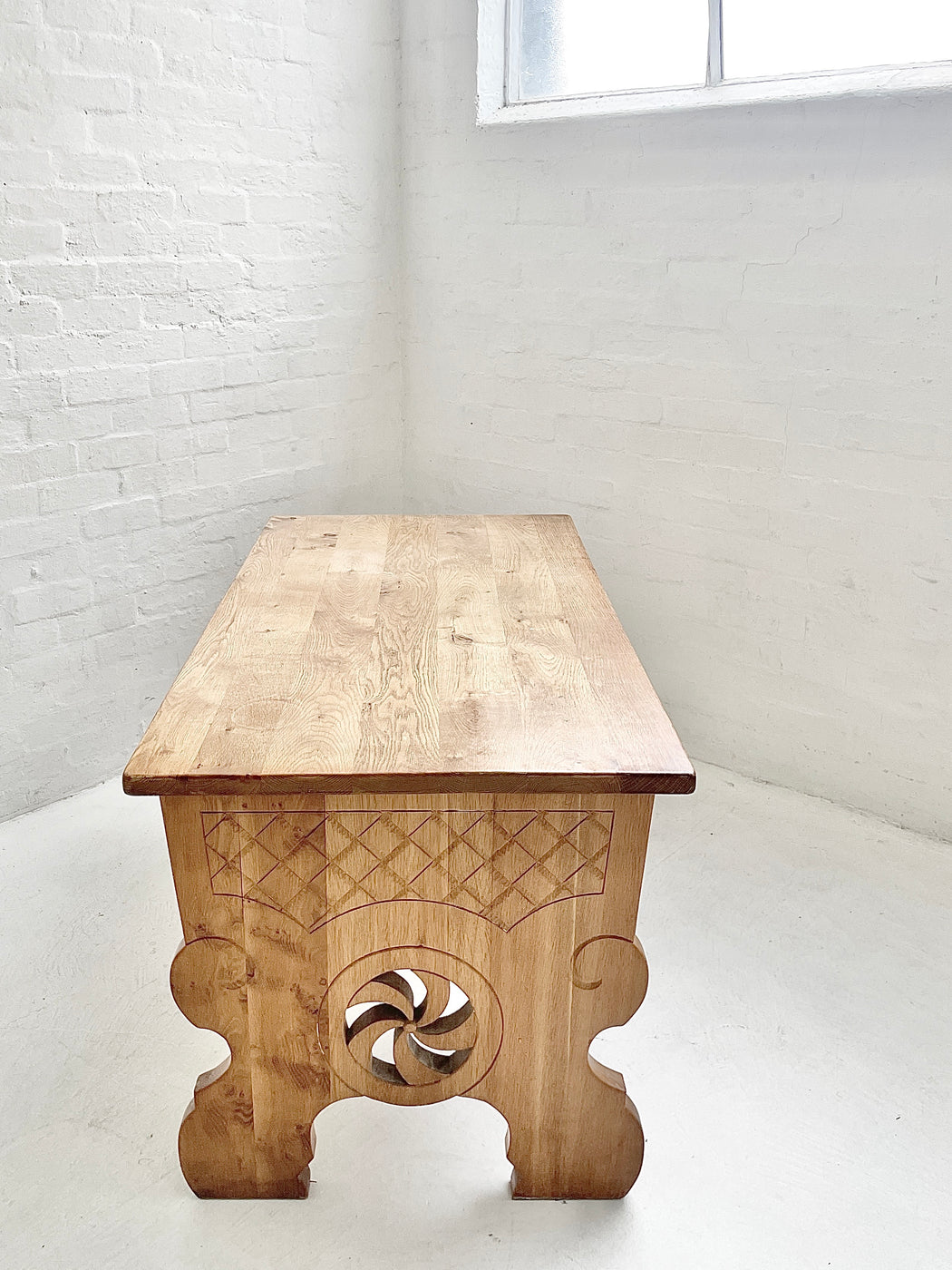 Antique European Oak Desk