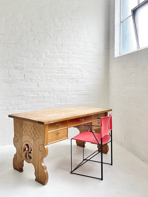 Antique European Oak Desk