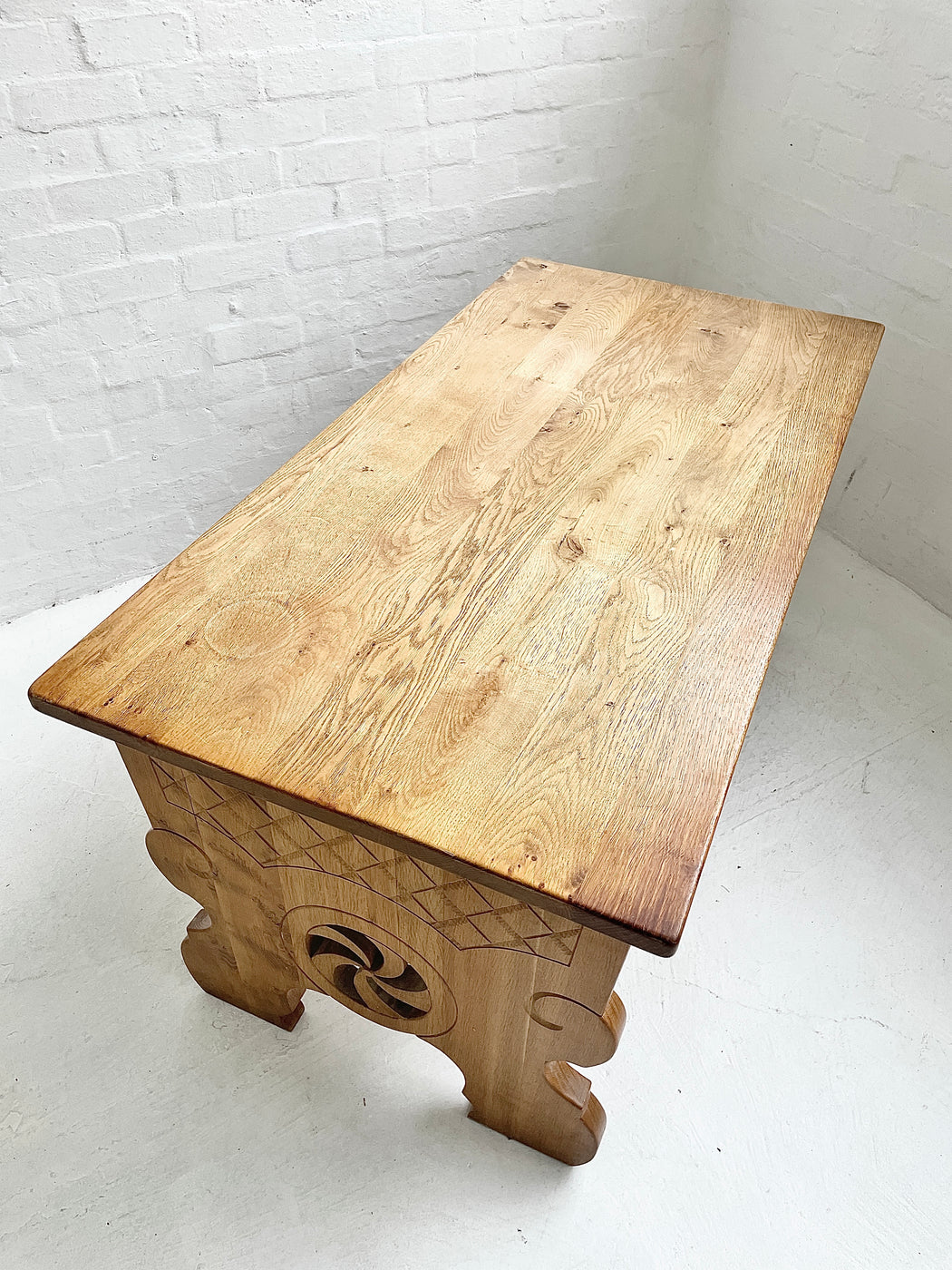 Antique European Oak Desk