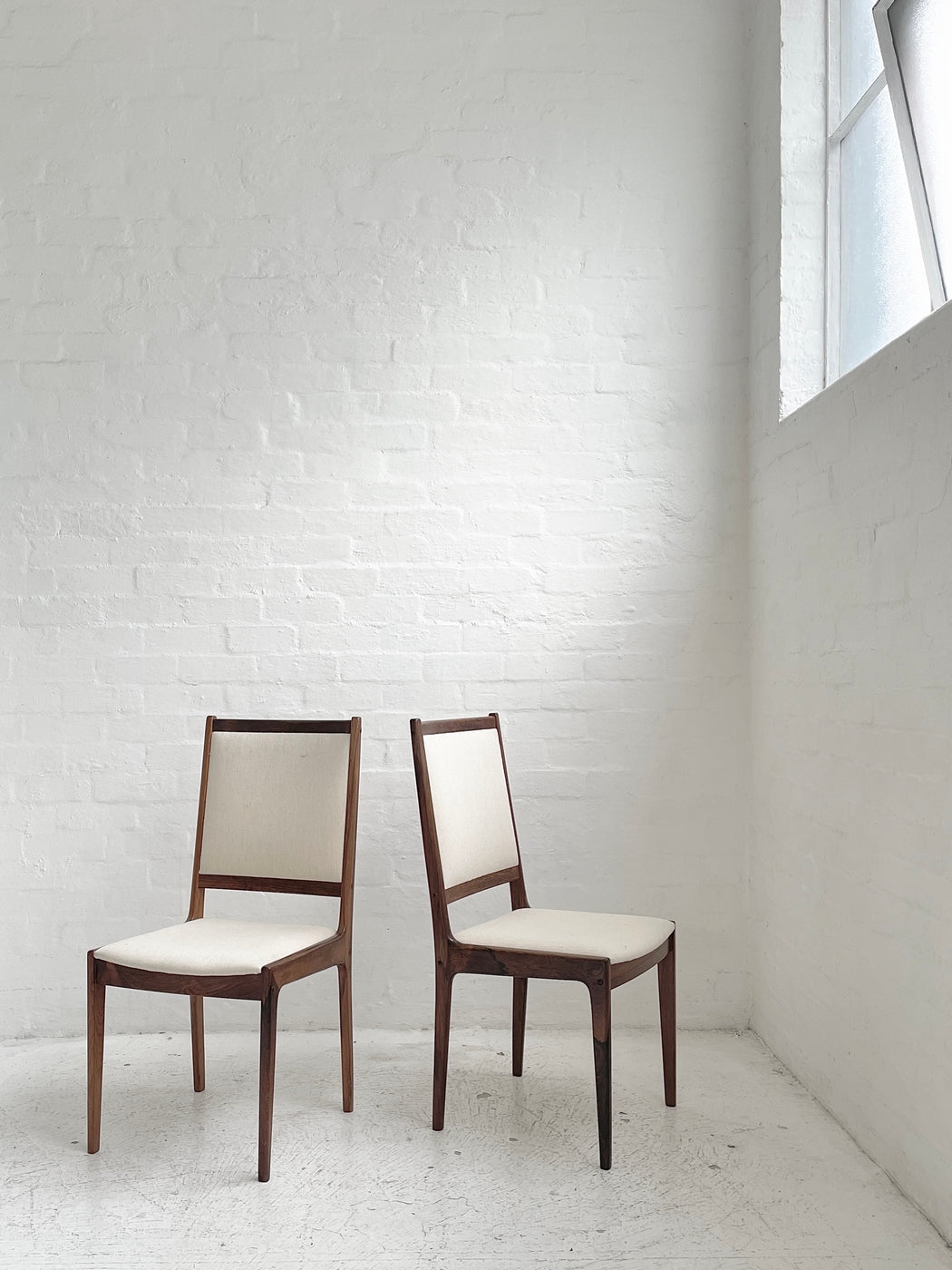 Six Kofod Larsen Rosewood Dining Chairs