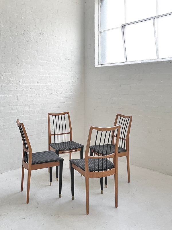 Set of four Swedish Spoke Back Chairs