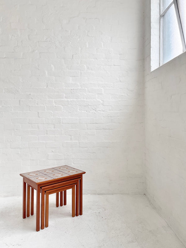 Danish Tile-topped Nesting Tables