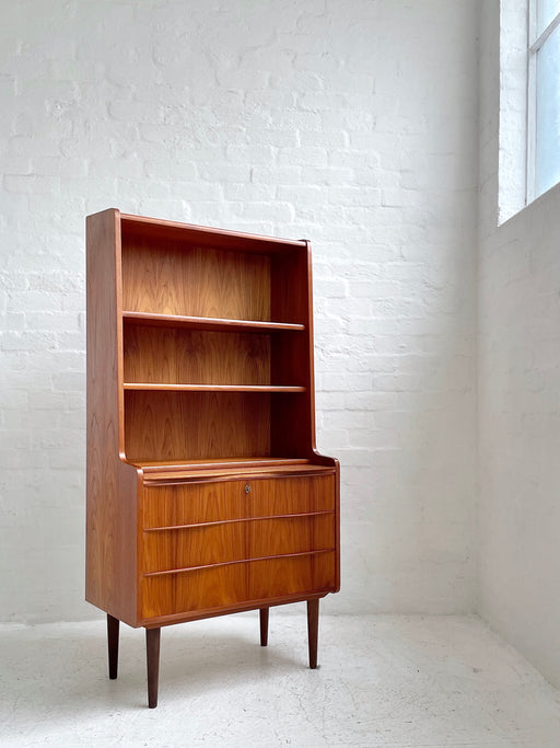 Danish Teak Bureau Bookcase