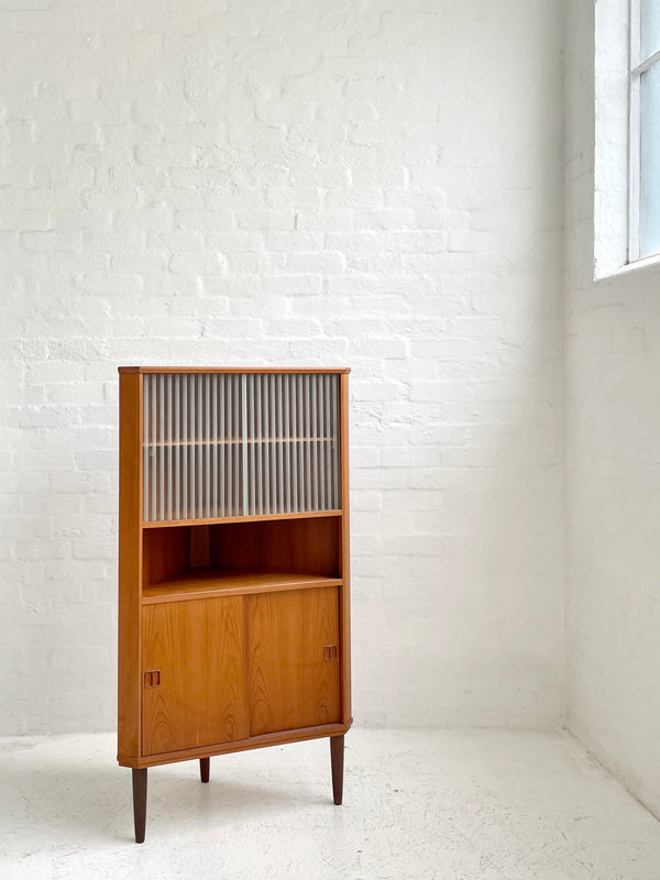 Danish Teak Corner Cabinet