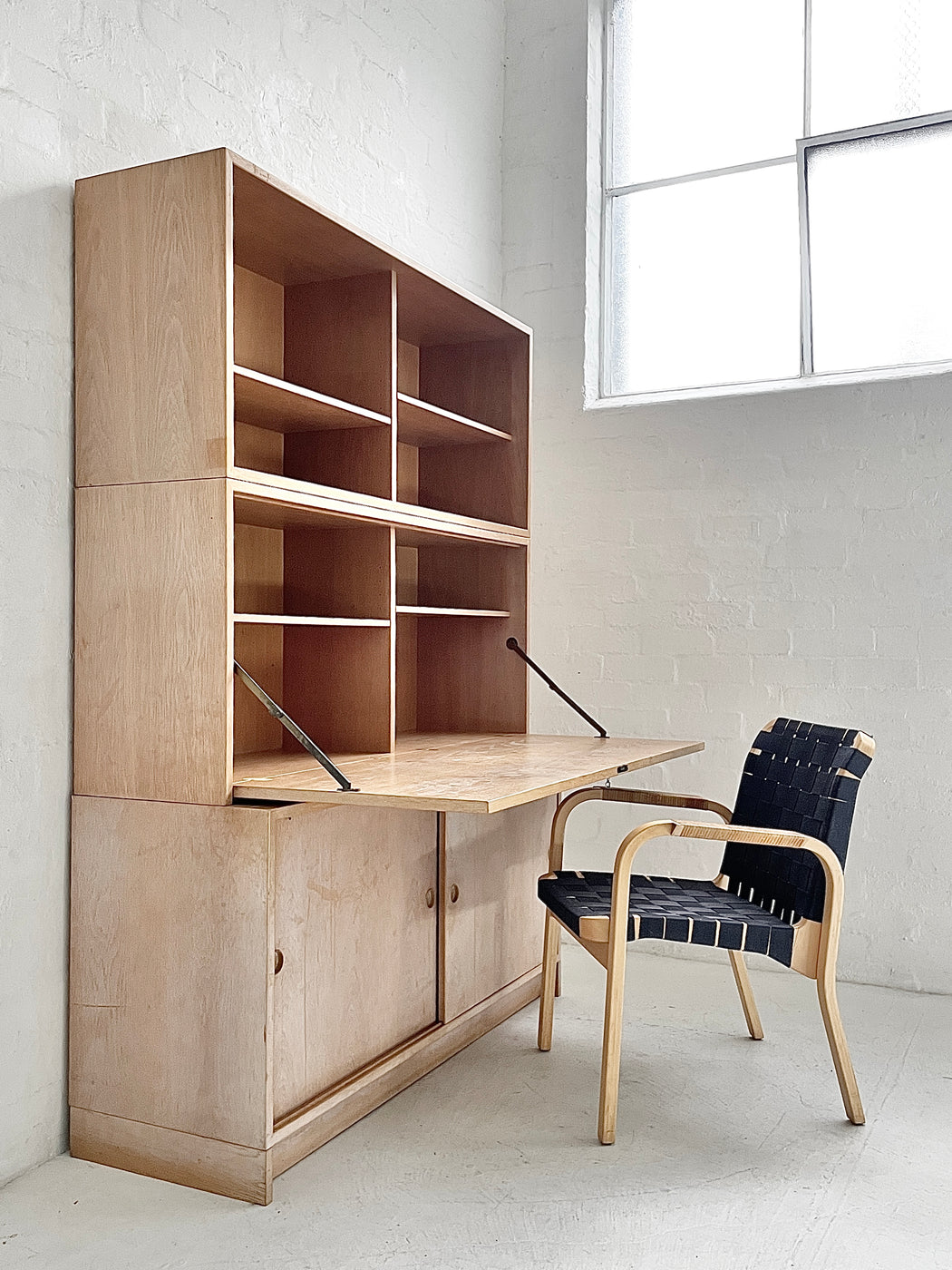 Børge Mogensen 'Øresund' Oak Bureau Wall Unit