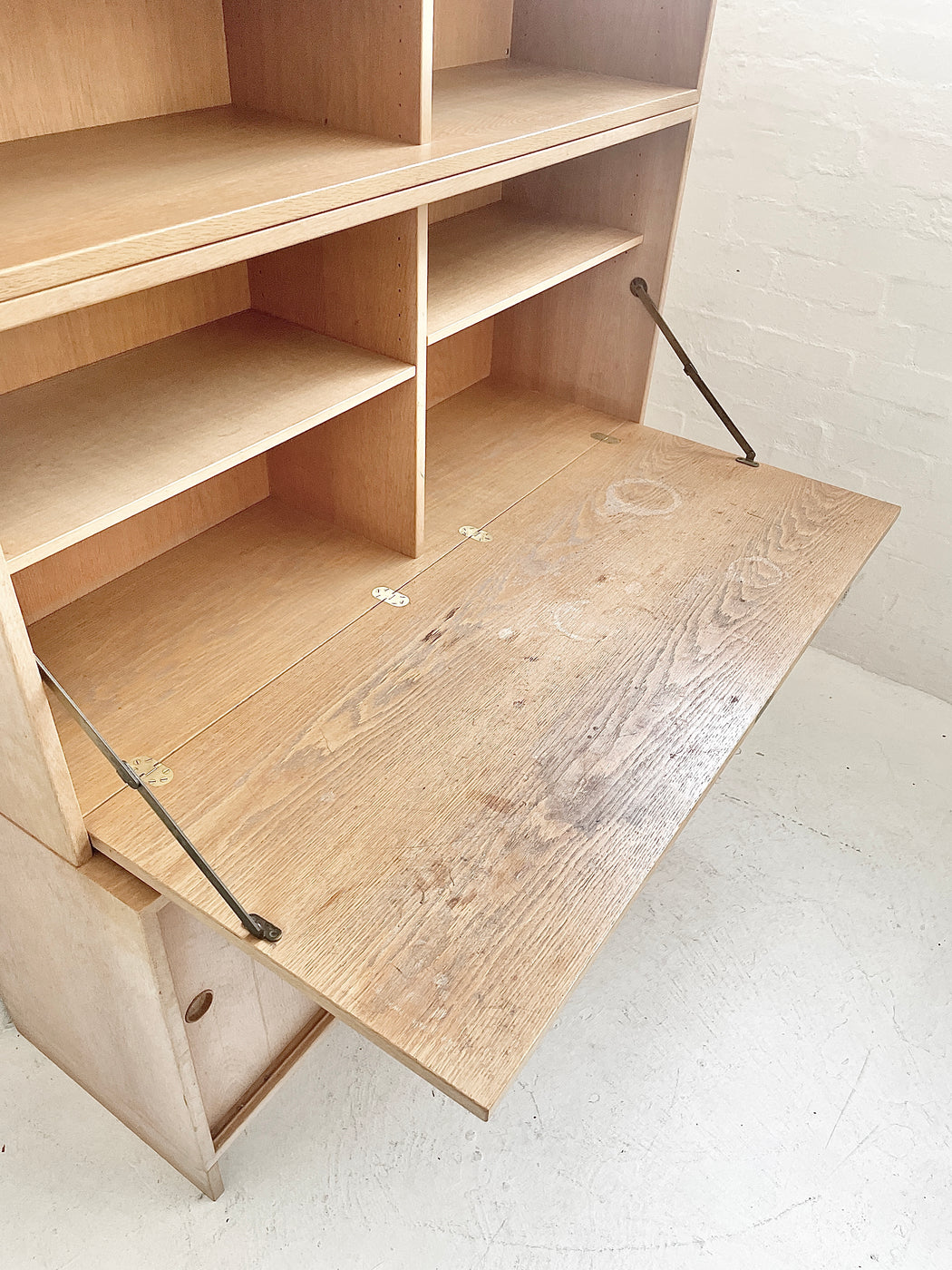 Børge Mogensen 'Øresund' Oak Bureau Wall Unit