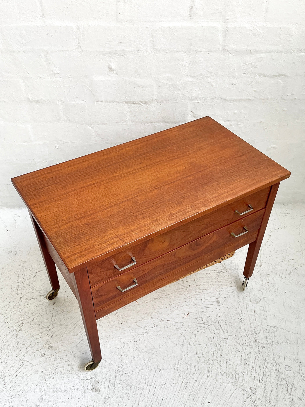 Danish Teak Sewing Tidy