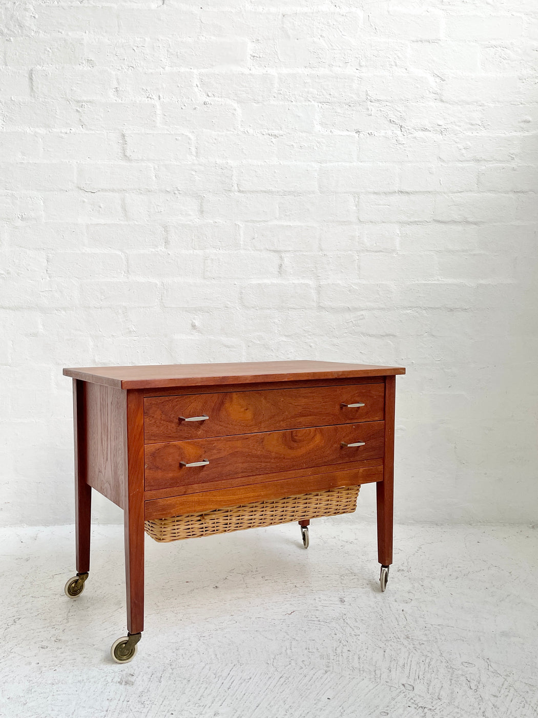 Danish Teak Sewing Tidy