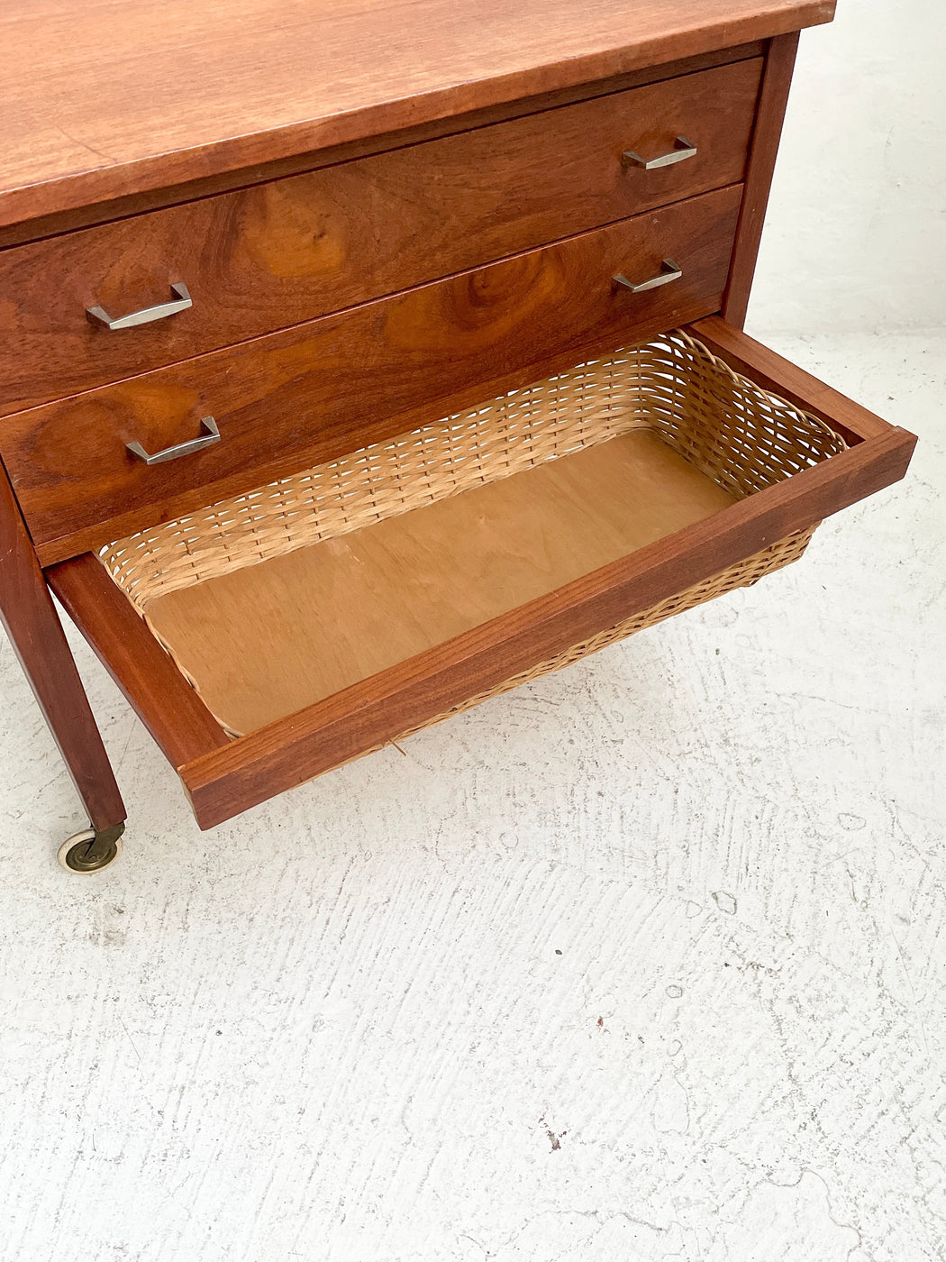 Danish Teak Sewing Tidy