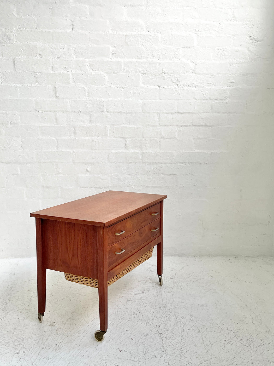 Danish Teak Sewing Tidy