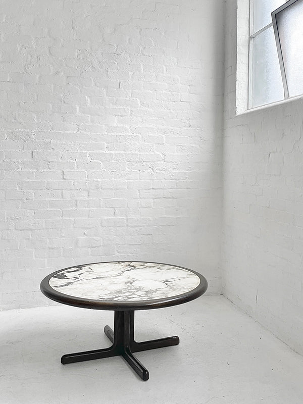 Vintage Danish Marble Coffee Table