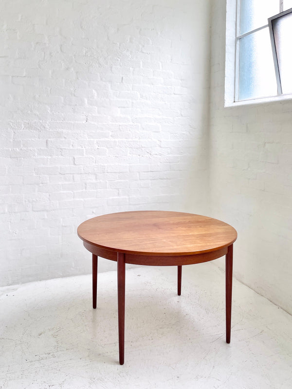 Danish Teak Circular Dining Table