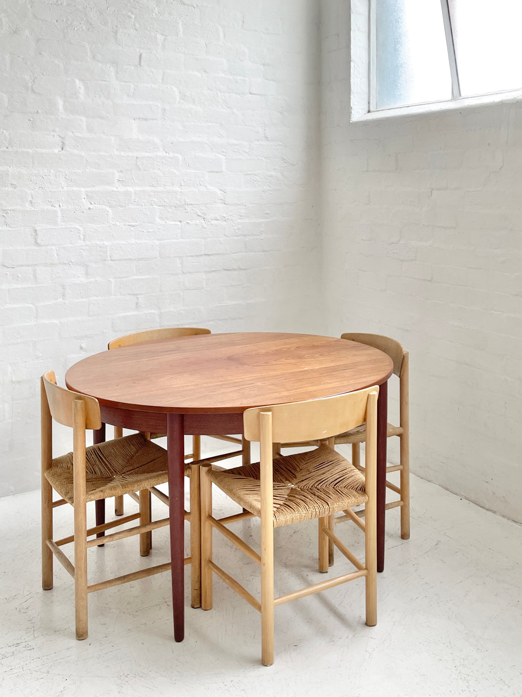 Danish Teak Circular Dining Table