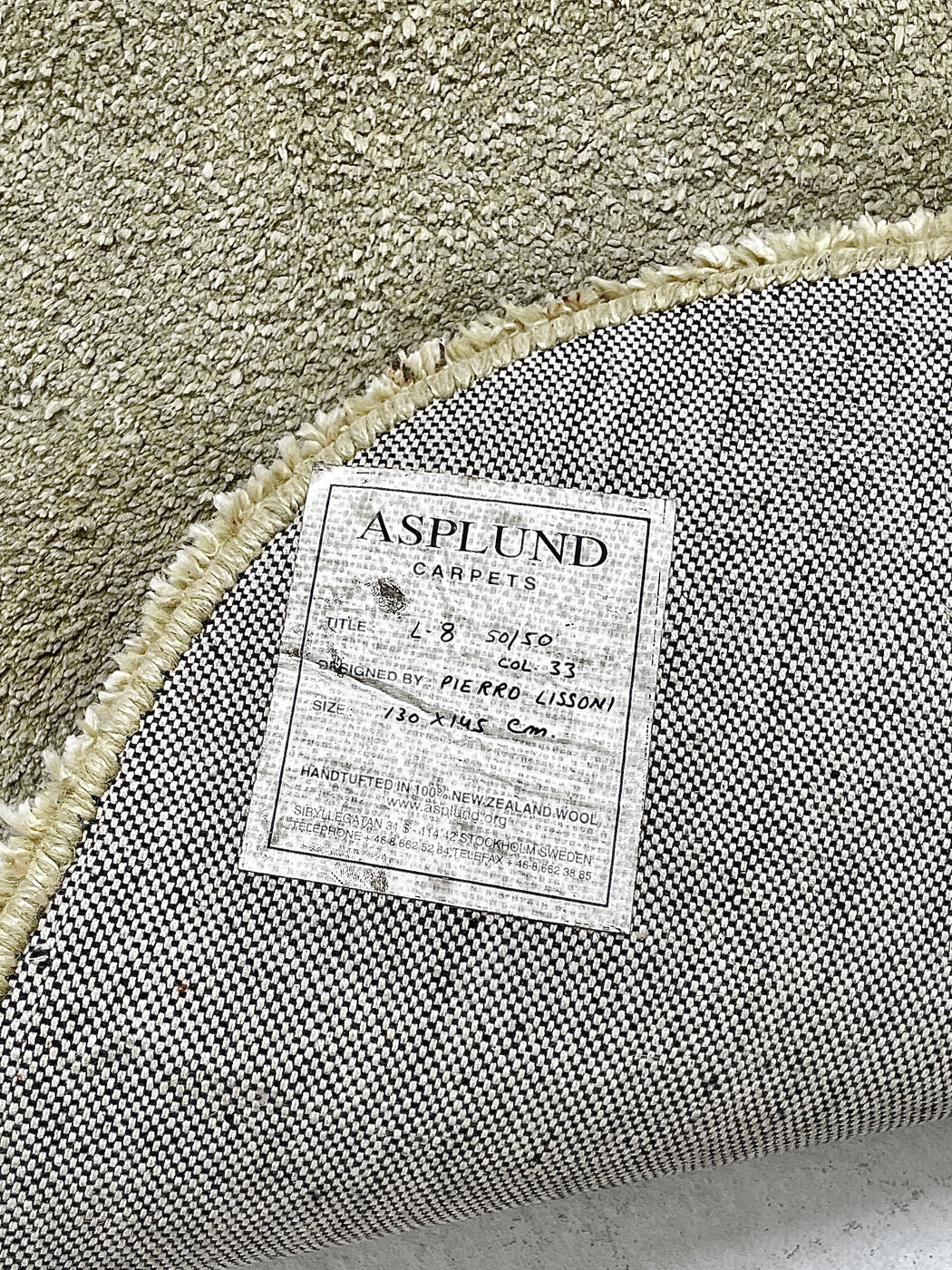 Pierro Lissoni Rug by Asplund Sweden