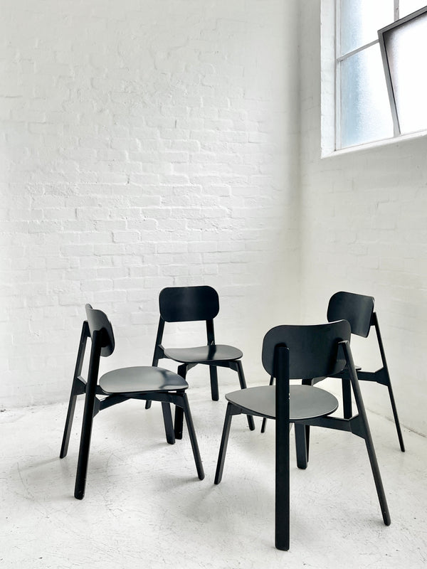 Set of 4 Elena Casanovas & Roman Bianco 'Bark' Chairs