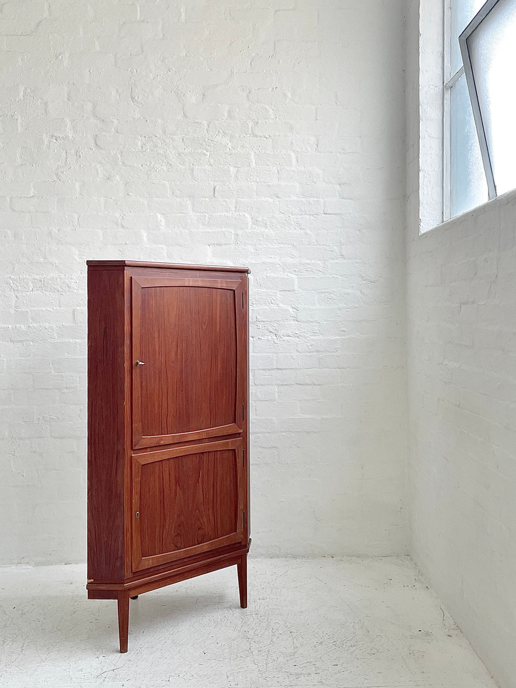 Danish Teak Corner Cabinet