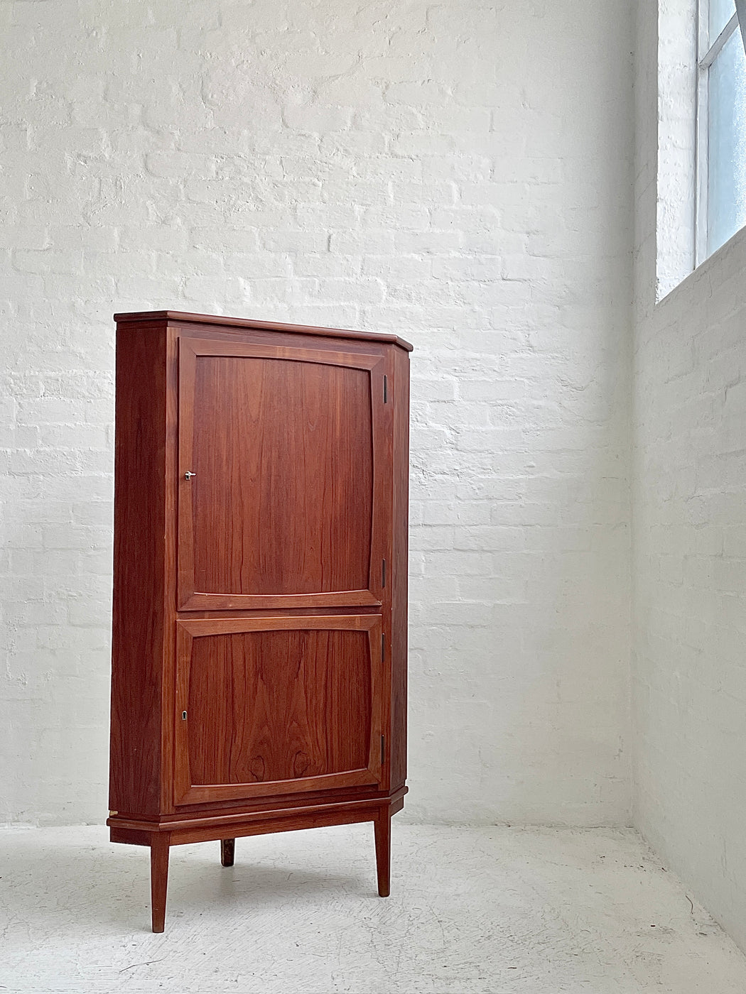 Danish Teak Corner Cabinet