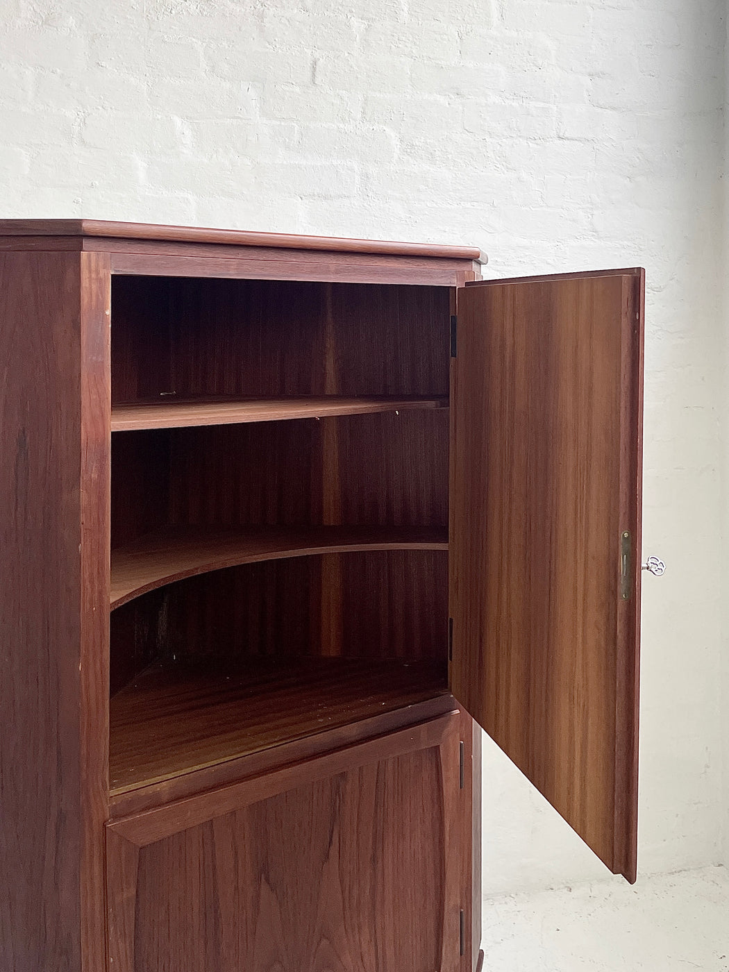 Danish Teak Corner Cabinet