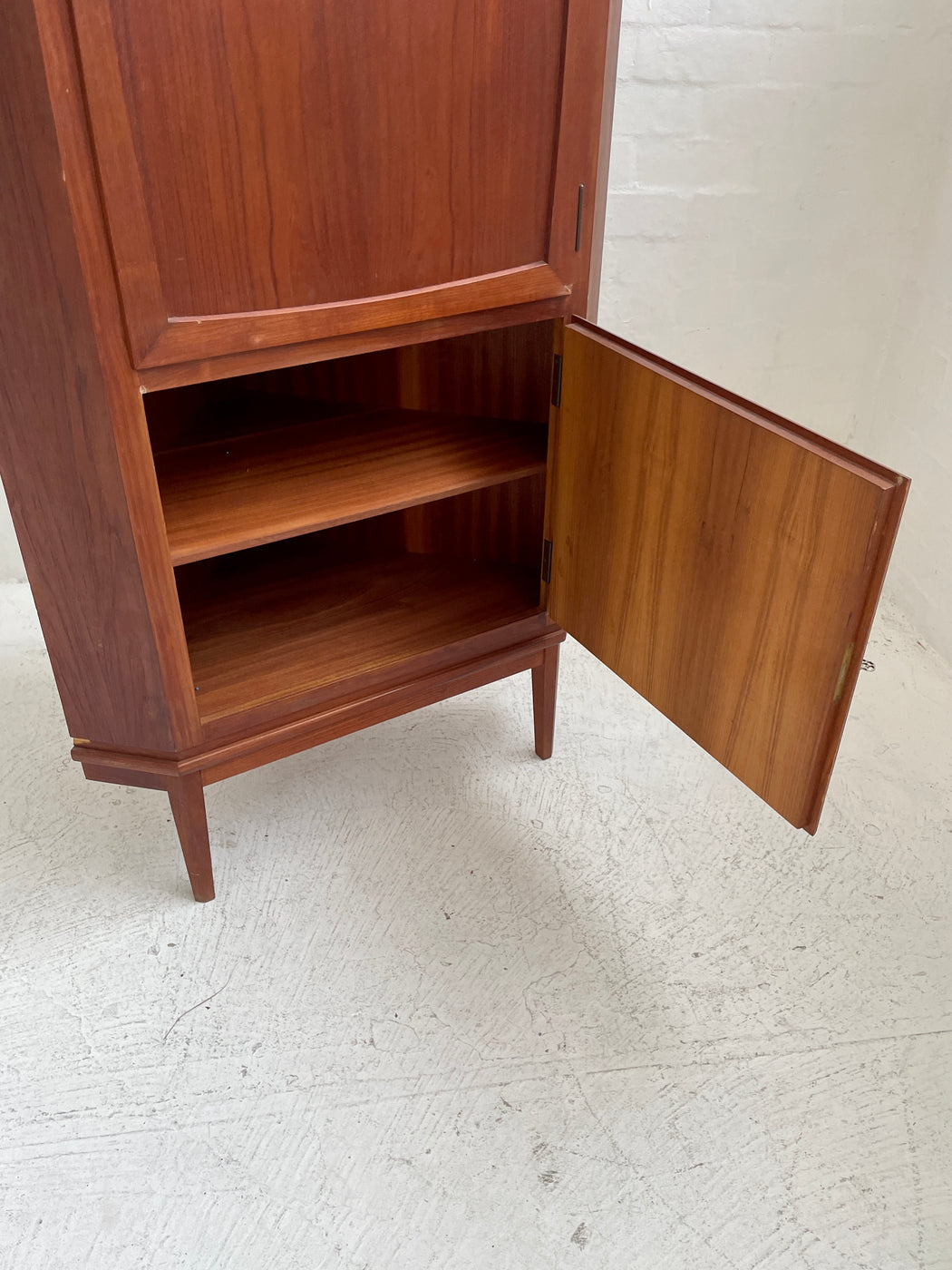 Danish Teak Corner Cabinet