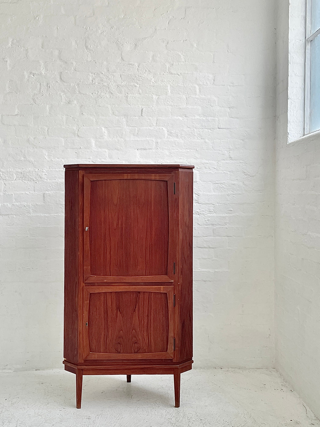 Danish Teak Corner Cabinet