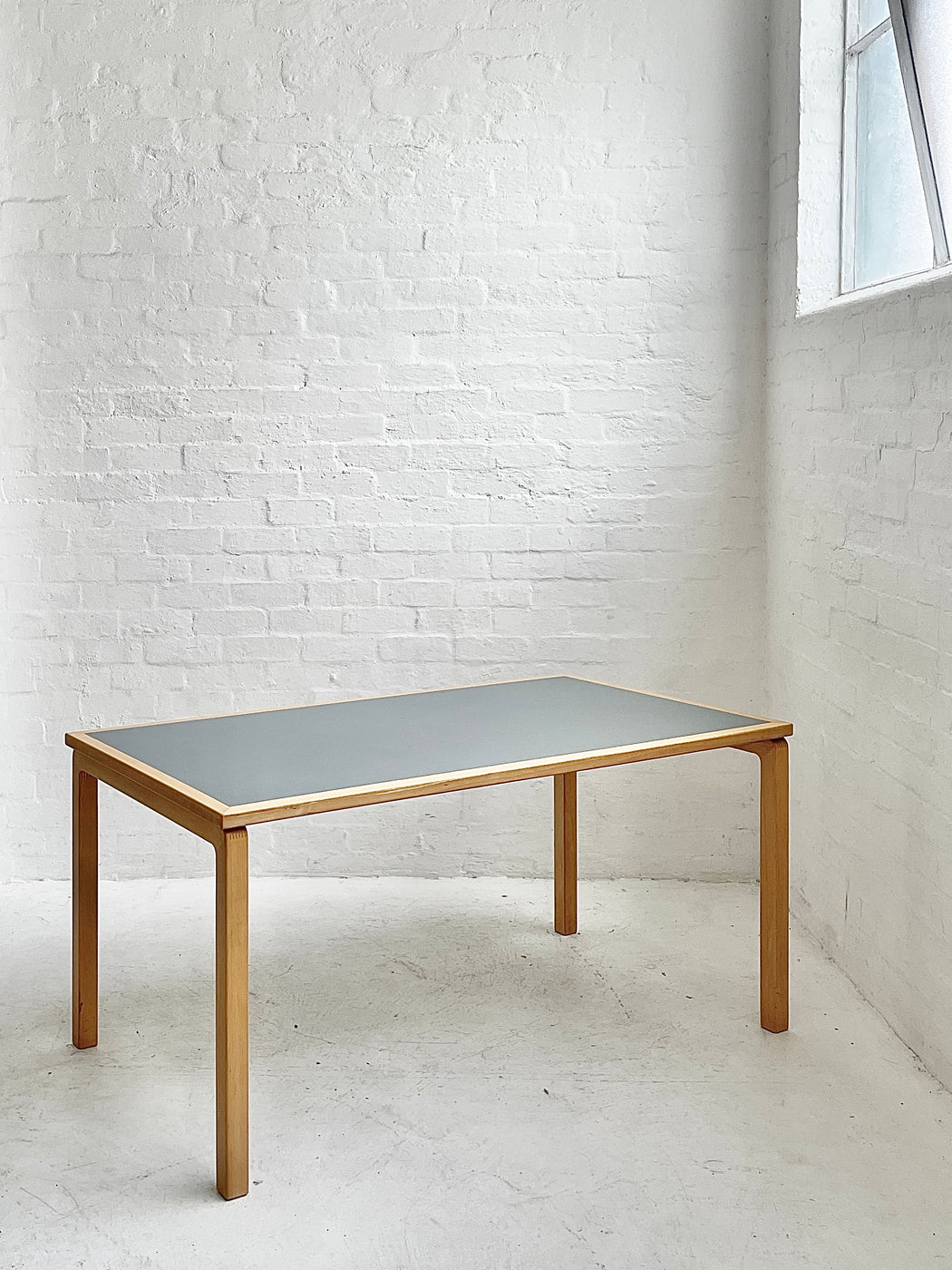 Danish Beech & Linoleum Table/Desk