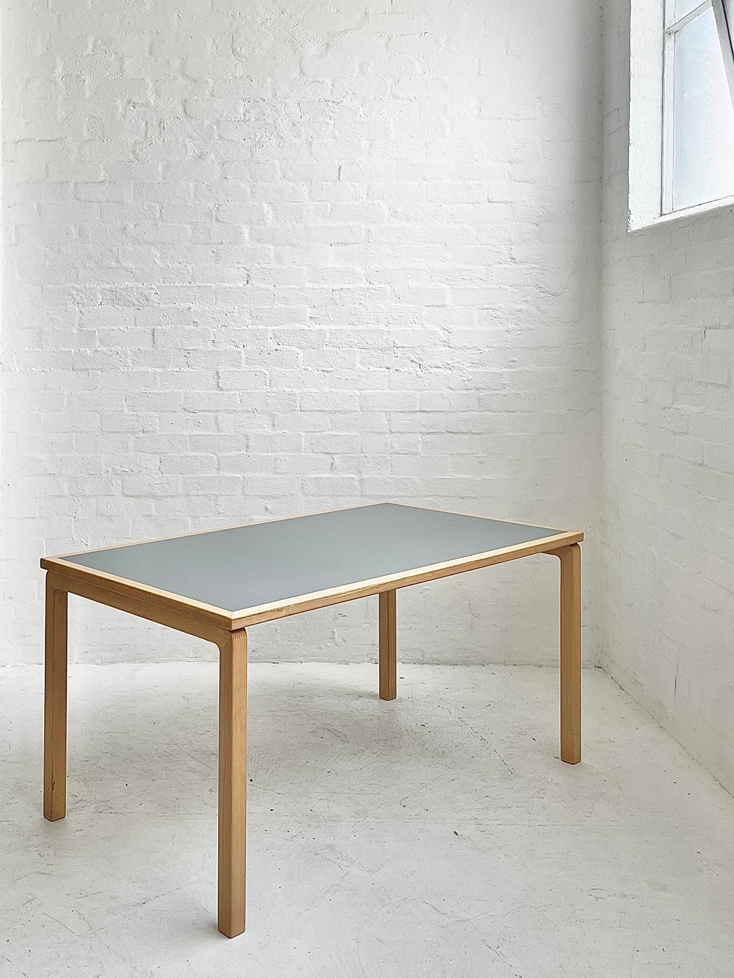 Danish Beech & Linoleum Table/Desk