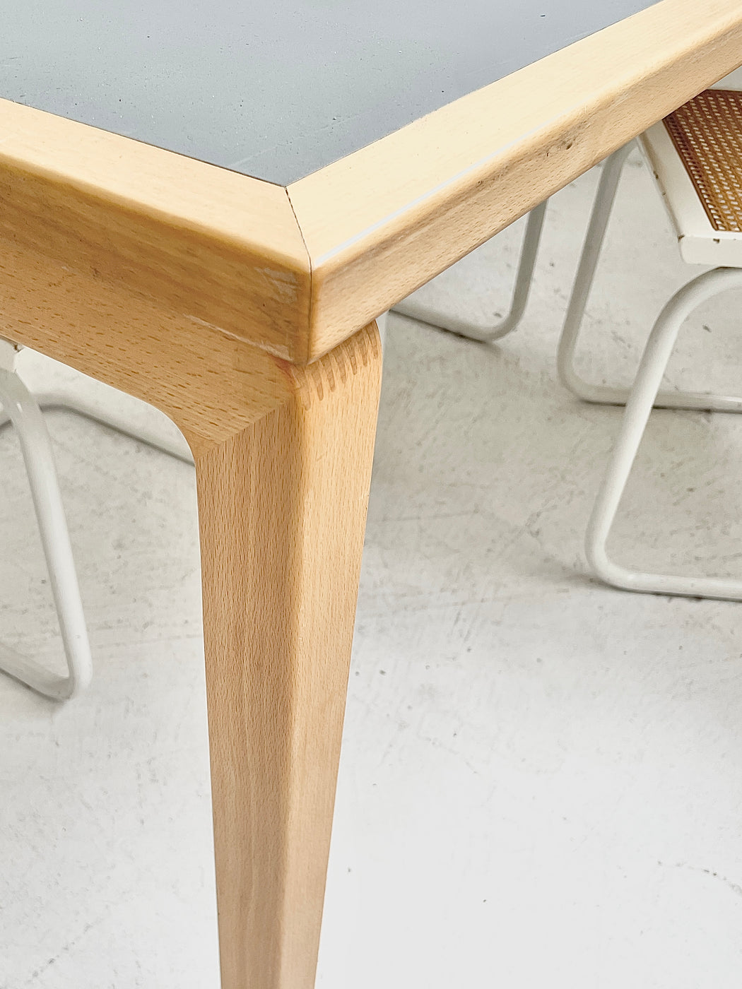 Danish Beech & Linoleum Table/Desk