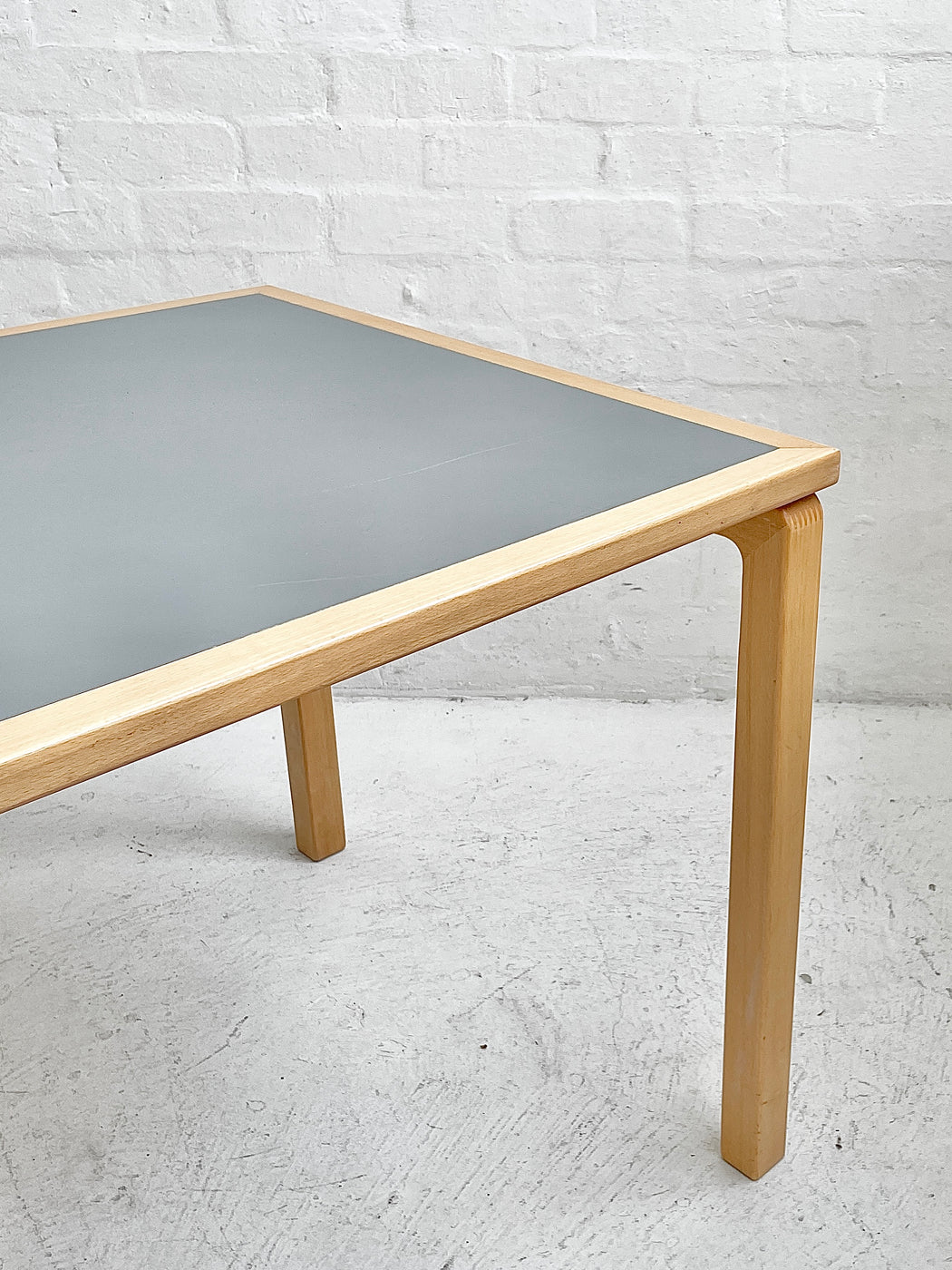 Danish Beech & Linoleum Table/Desk