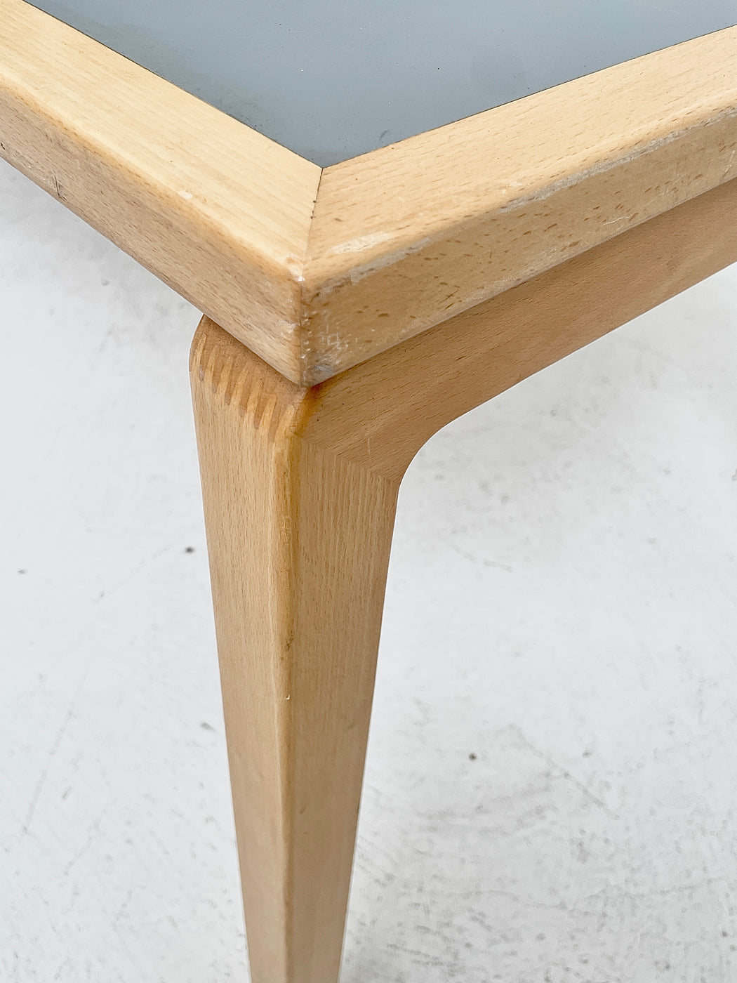 Danish Beech & Linoleum Table/Desk